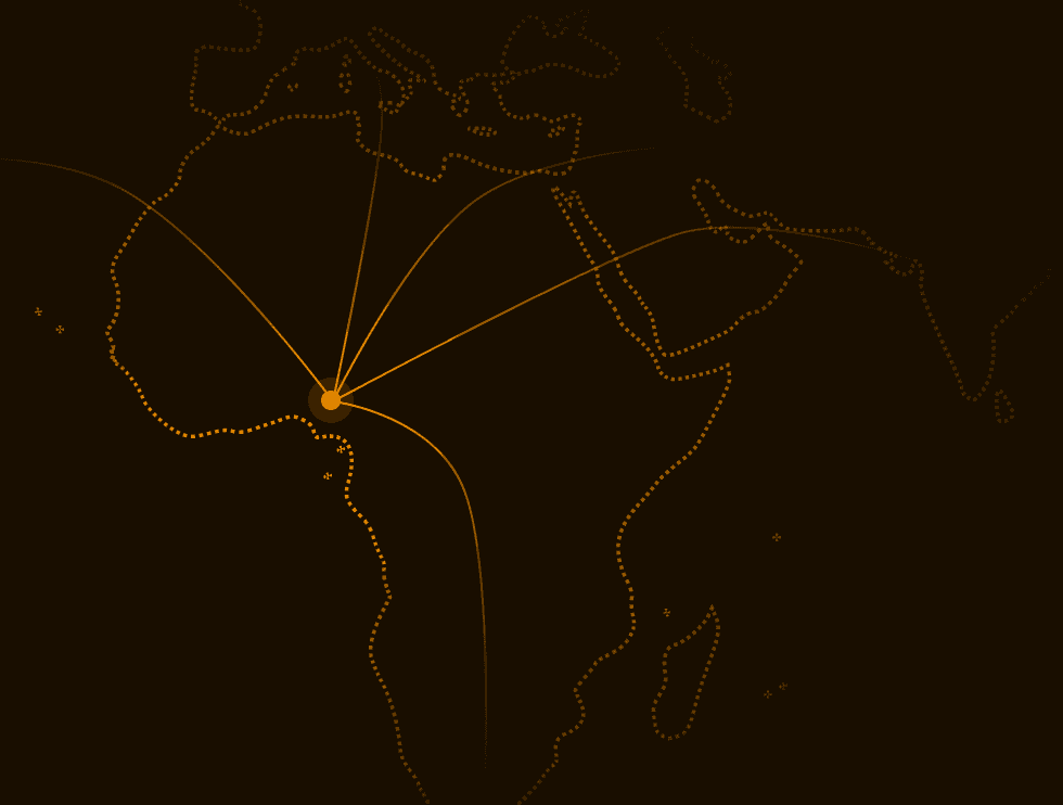 Global tips converging to Nigeria